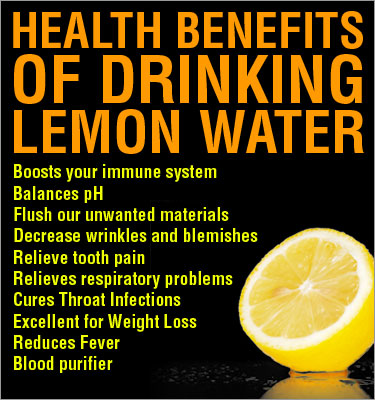 Health Benefits of Drinking Lemon Water